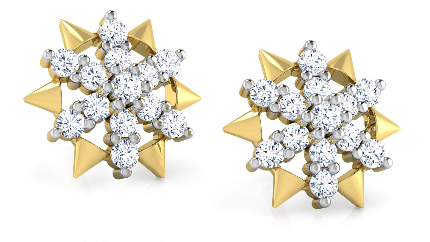 Stars n Cones Diamond Earrings