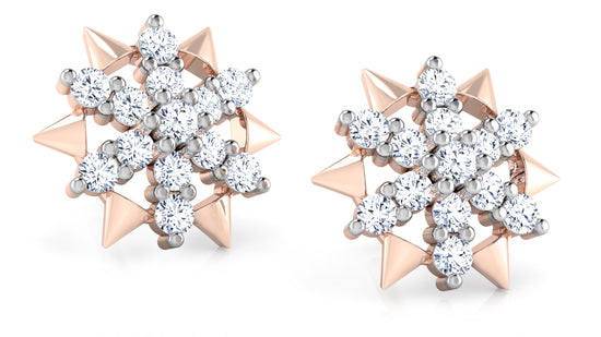 Stars n Cones Diamond Earrings