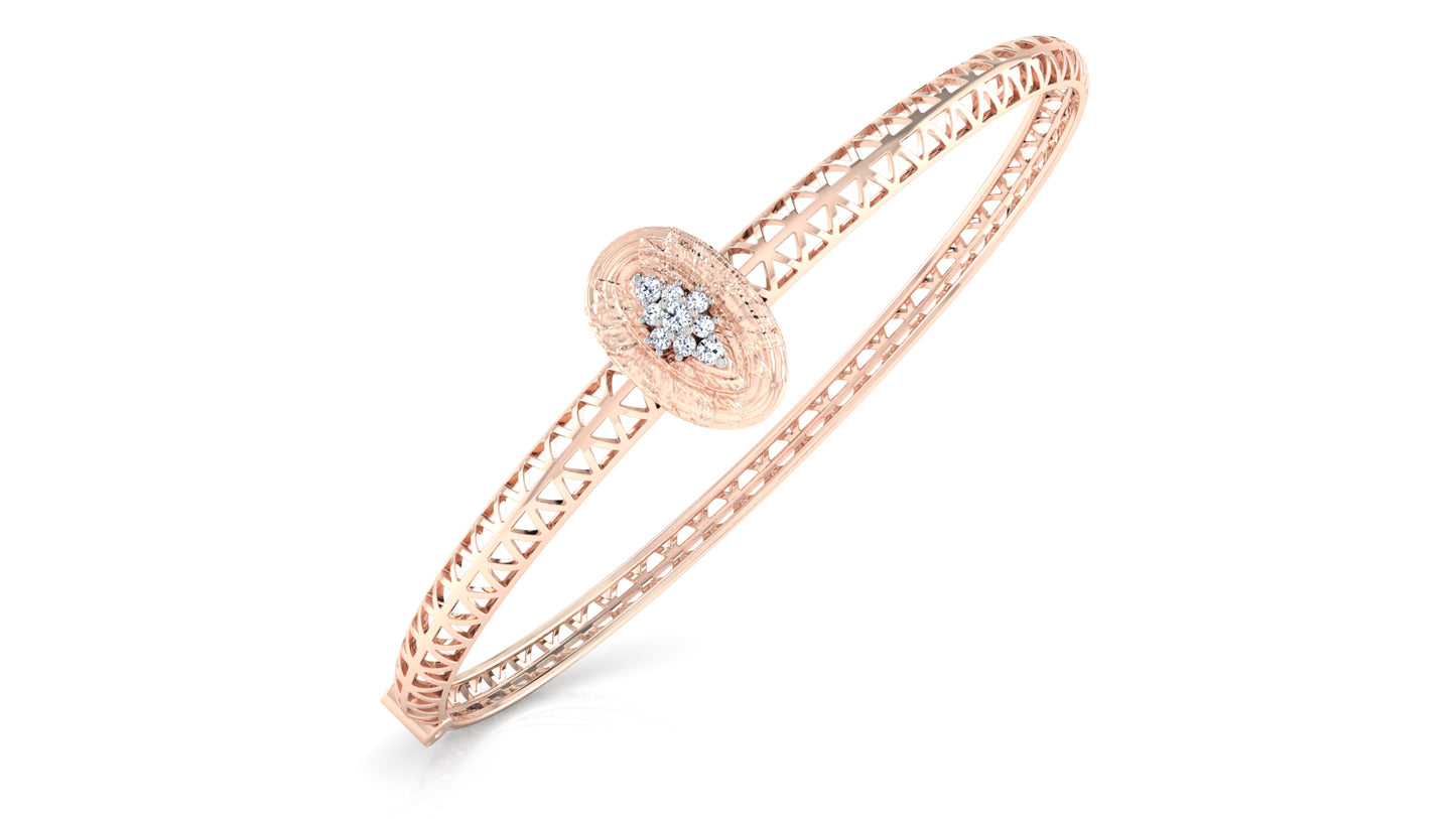 Oval Center Diamond Bracelet