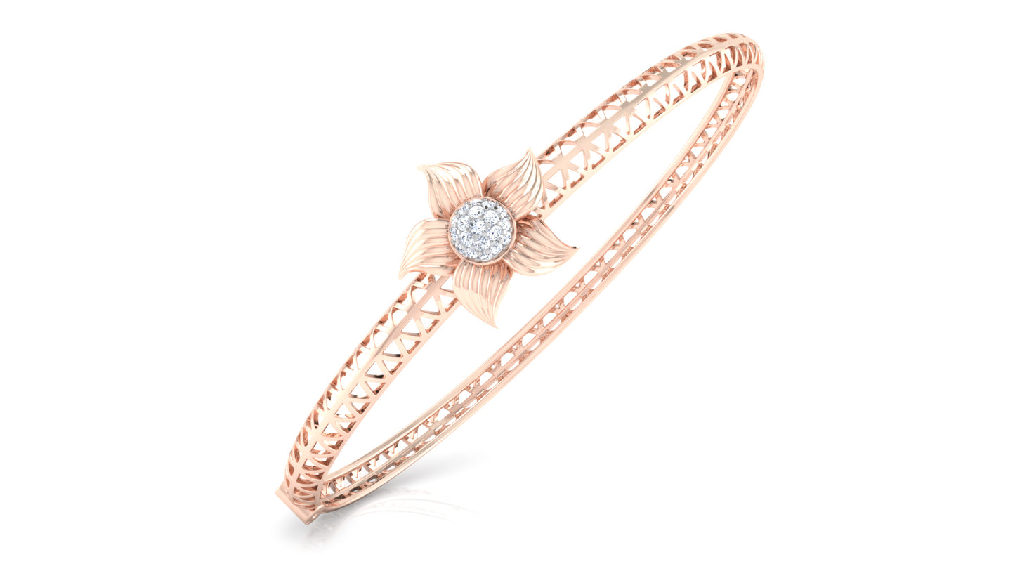 Buy Floral Arrest Artificial Diamond Bracelet at Diahart.