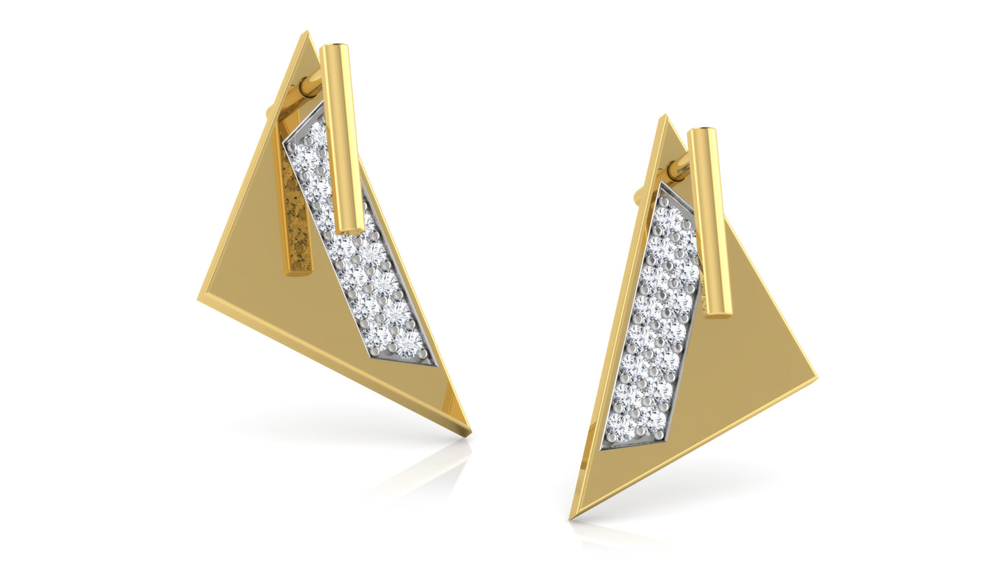 Sandwich Special Diamond Earrings