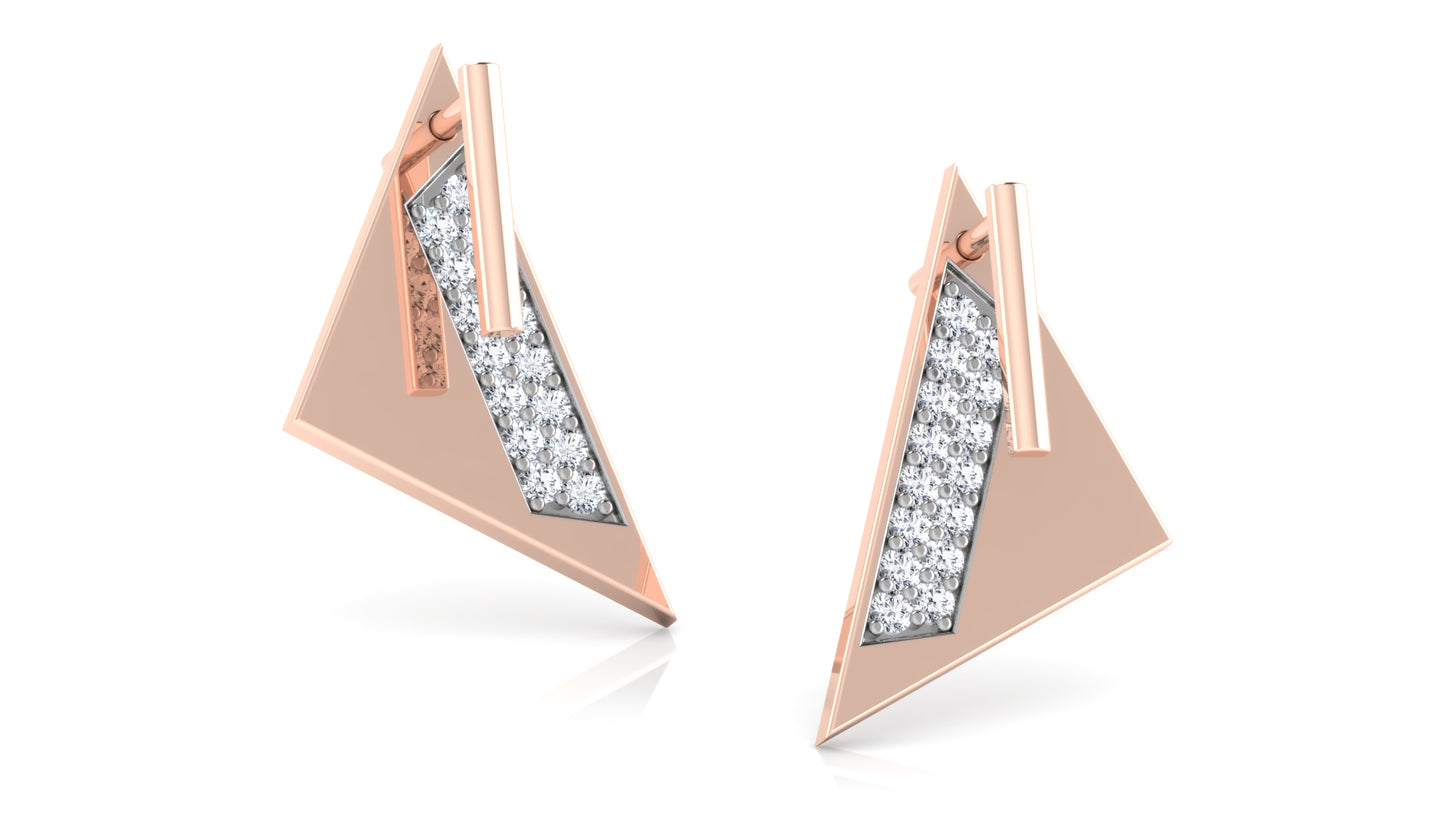 Sandwich Special Diamond Earrings