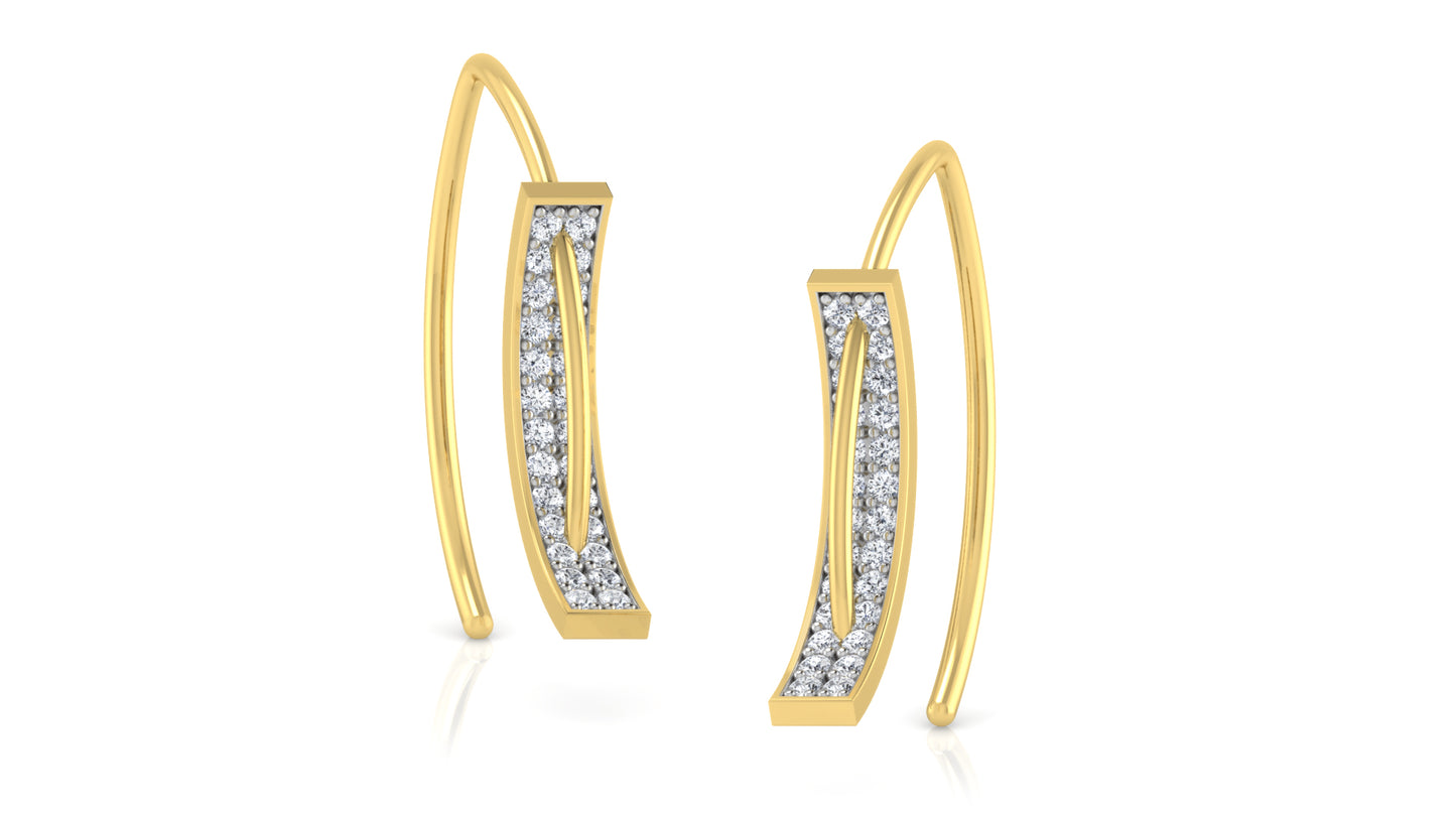 Diamond Pile Diamond Earrings