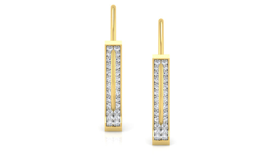 Diamond Pile Diamond Earrings