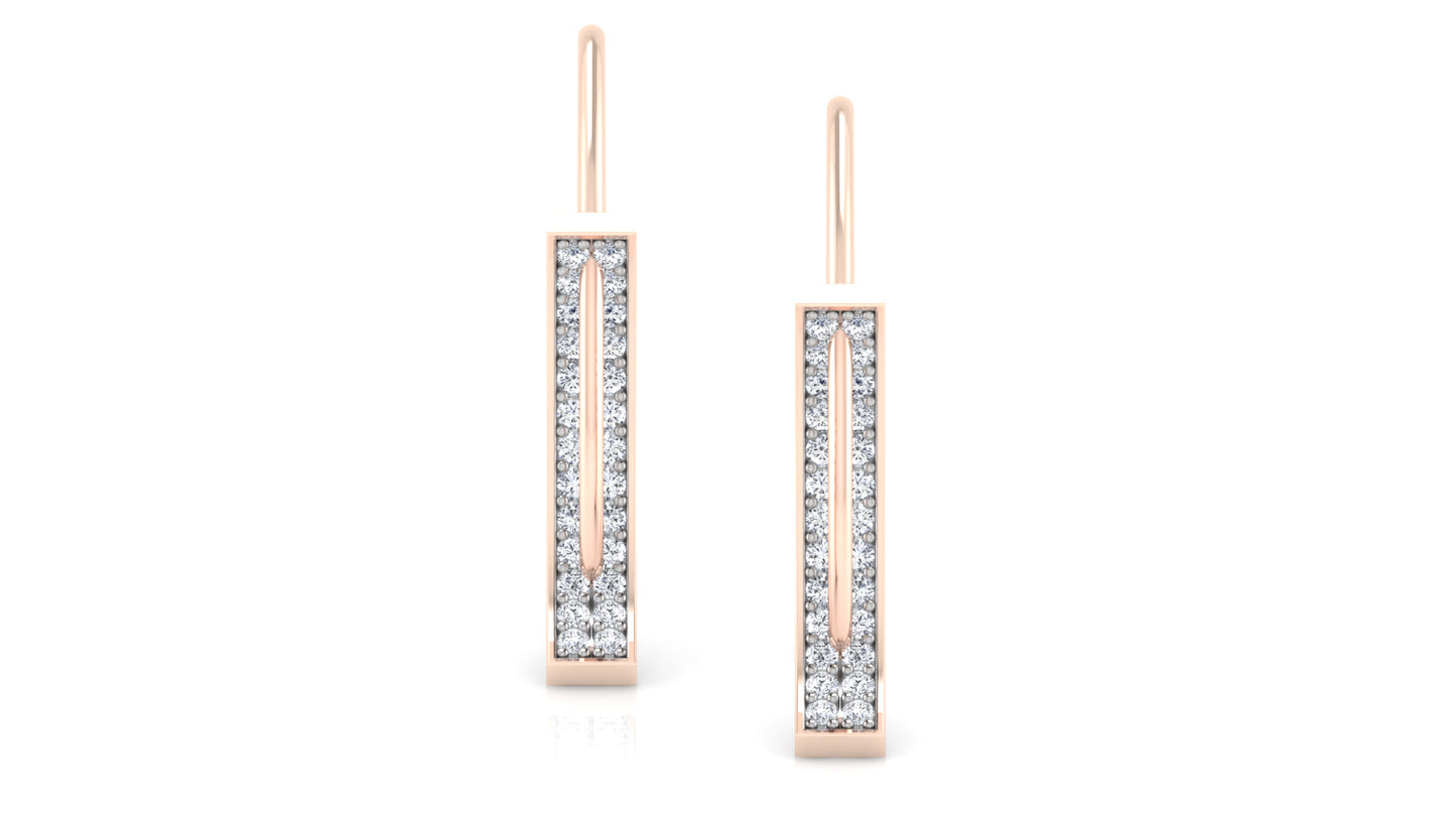 Diamond Pile Diamond Earrings