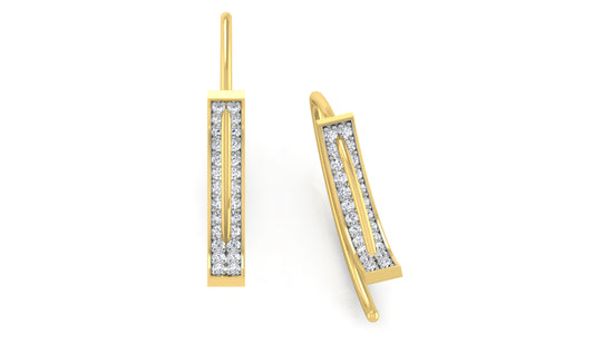 Diamond Pile Diamond Earrings