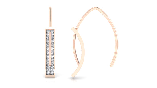 Diamond Pile Diamond Earrings