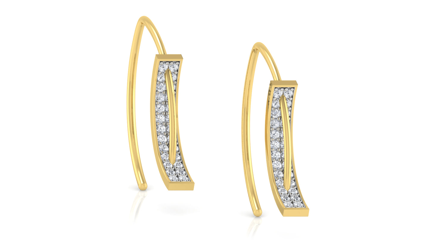 Diamond Pile Diamond Earrings