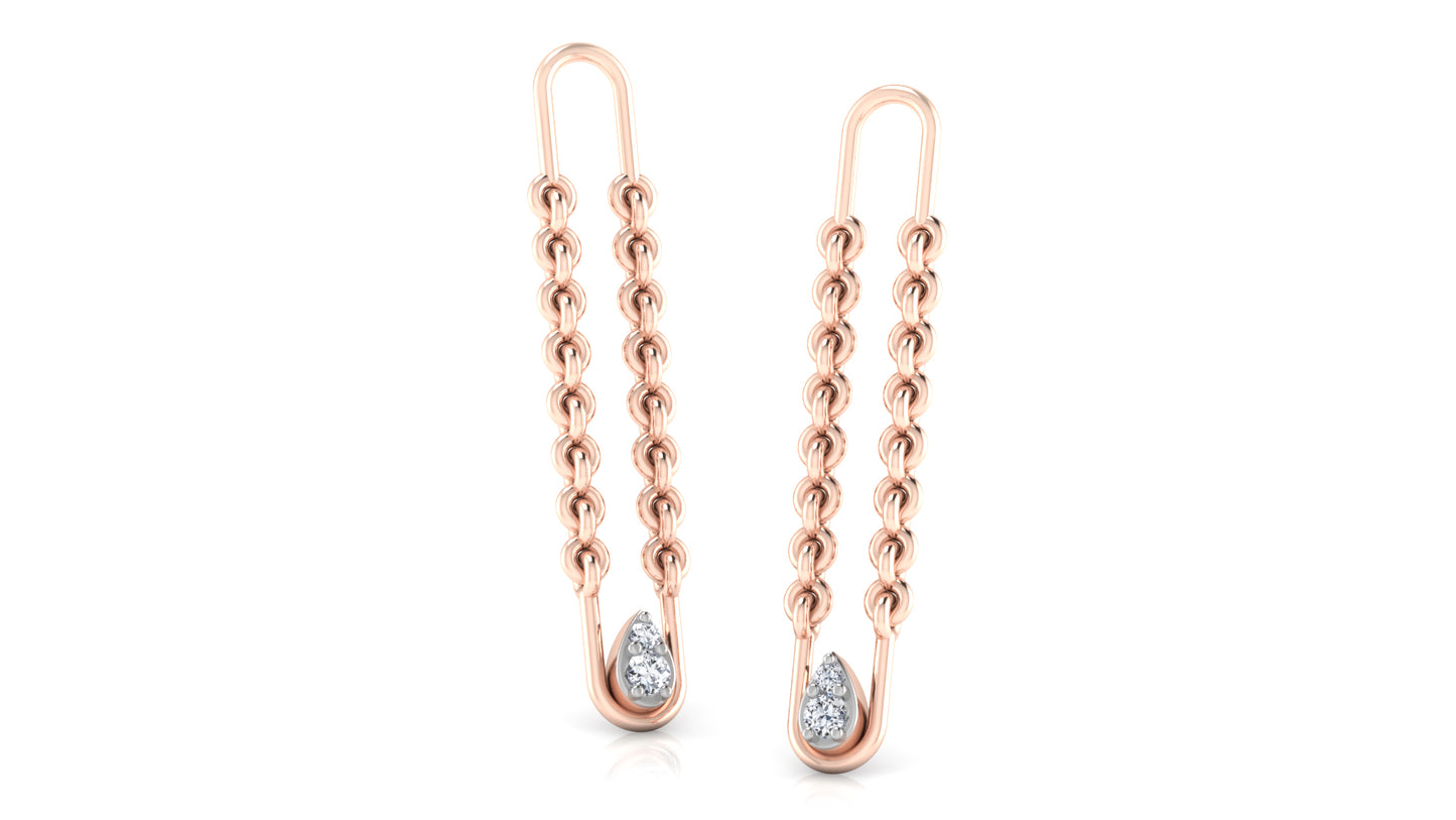 Linking Beauty Diamond Earrings