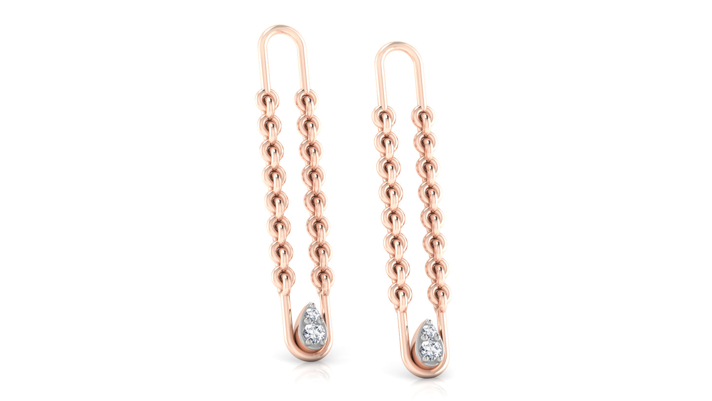 Linking Beauty Diamond Earrings