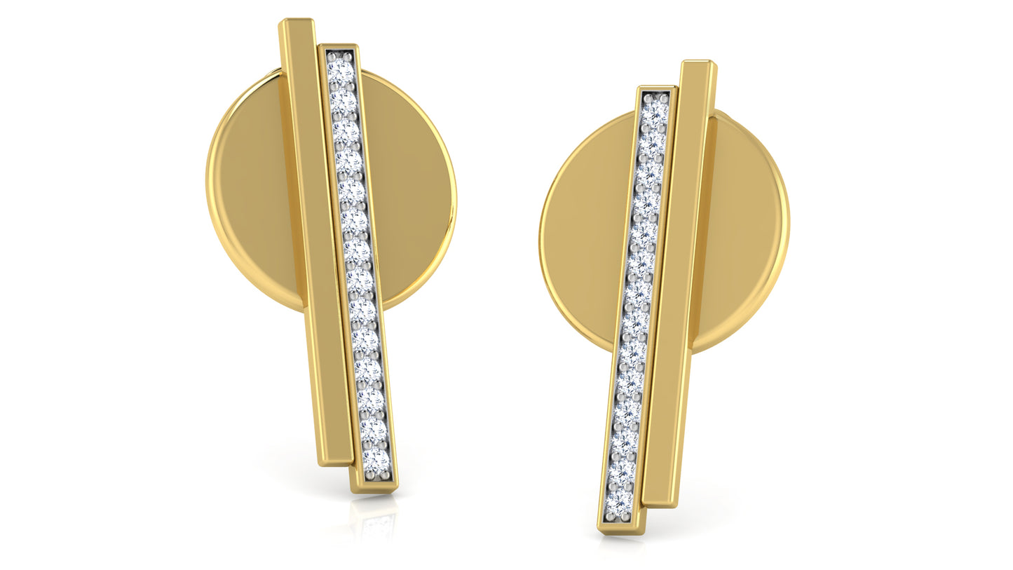 Raquets Diamond Earrings