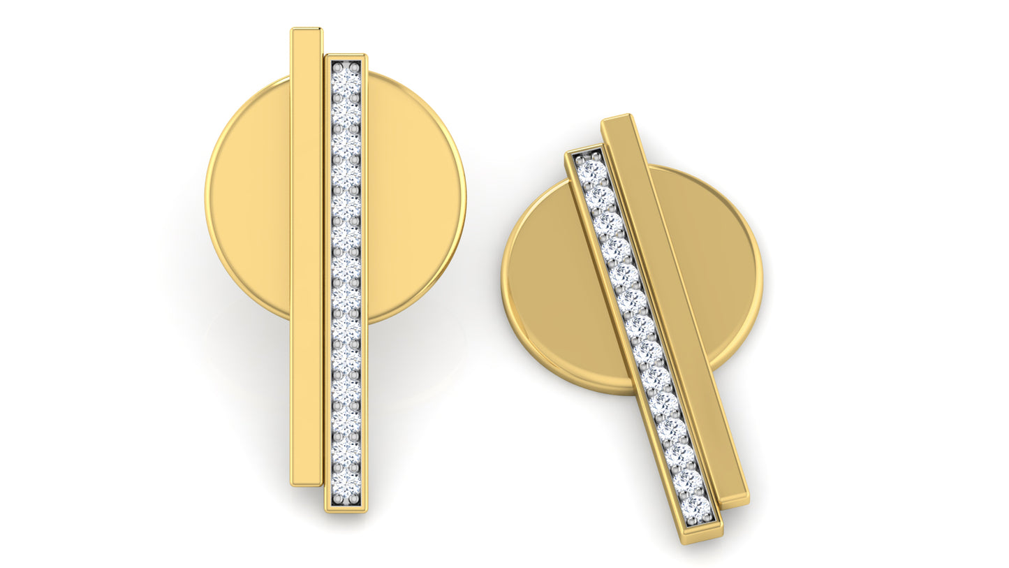 Raquets Diamond Earrings