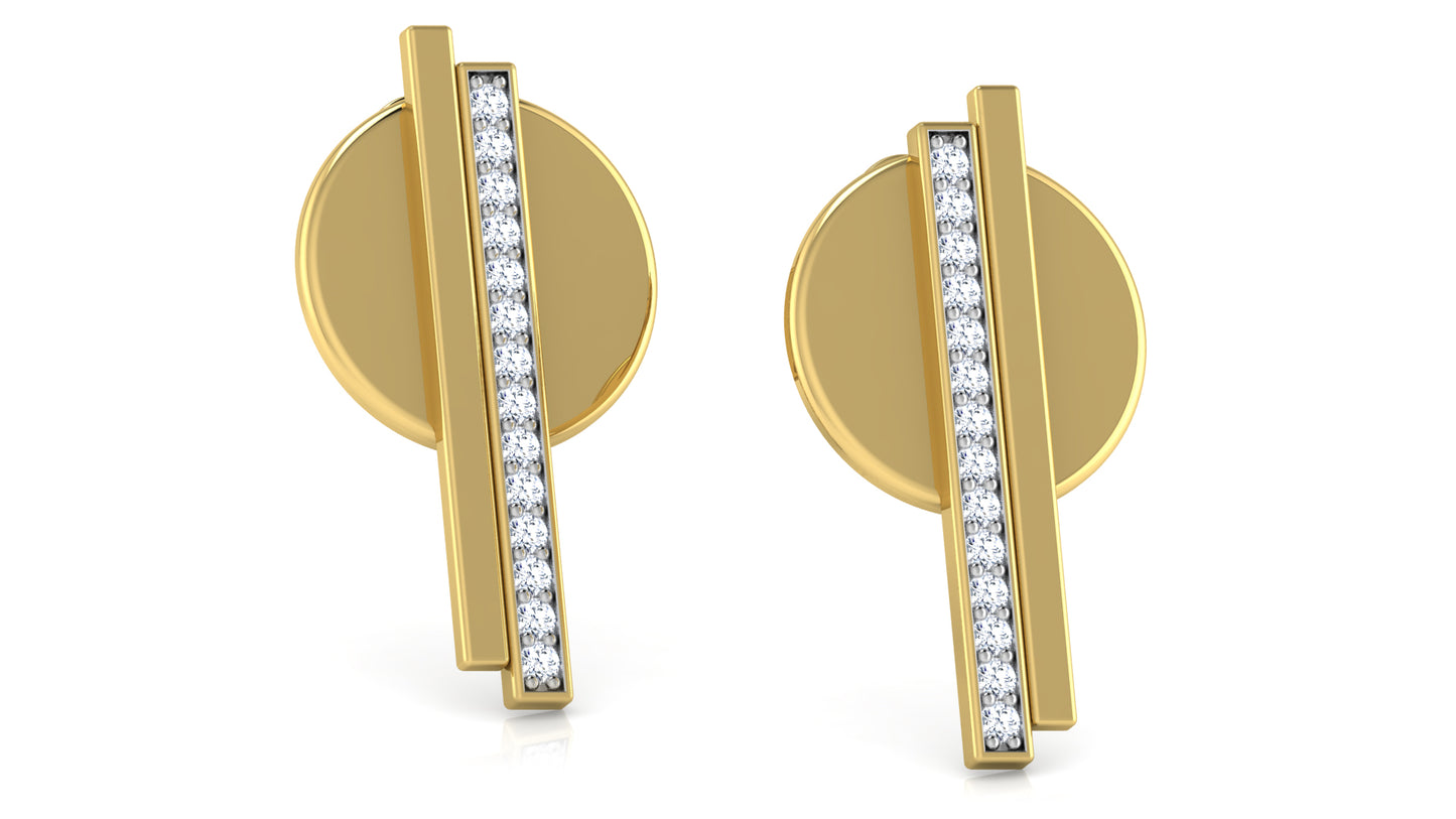 Raquets Diamond Earrings