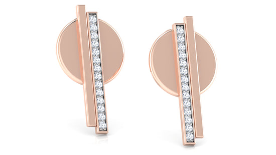 Raquets Diamond Earrings