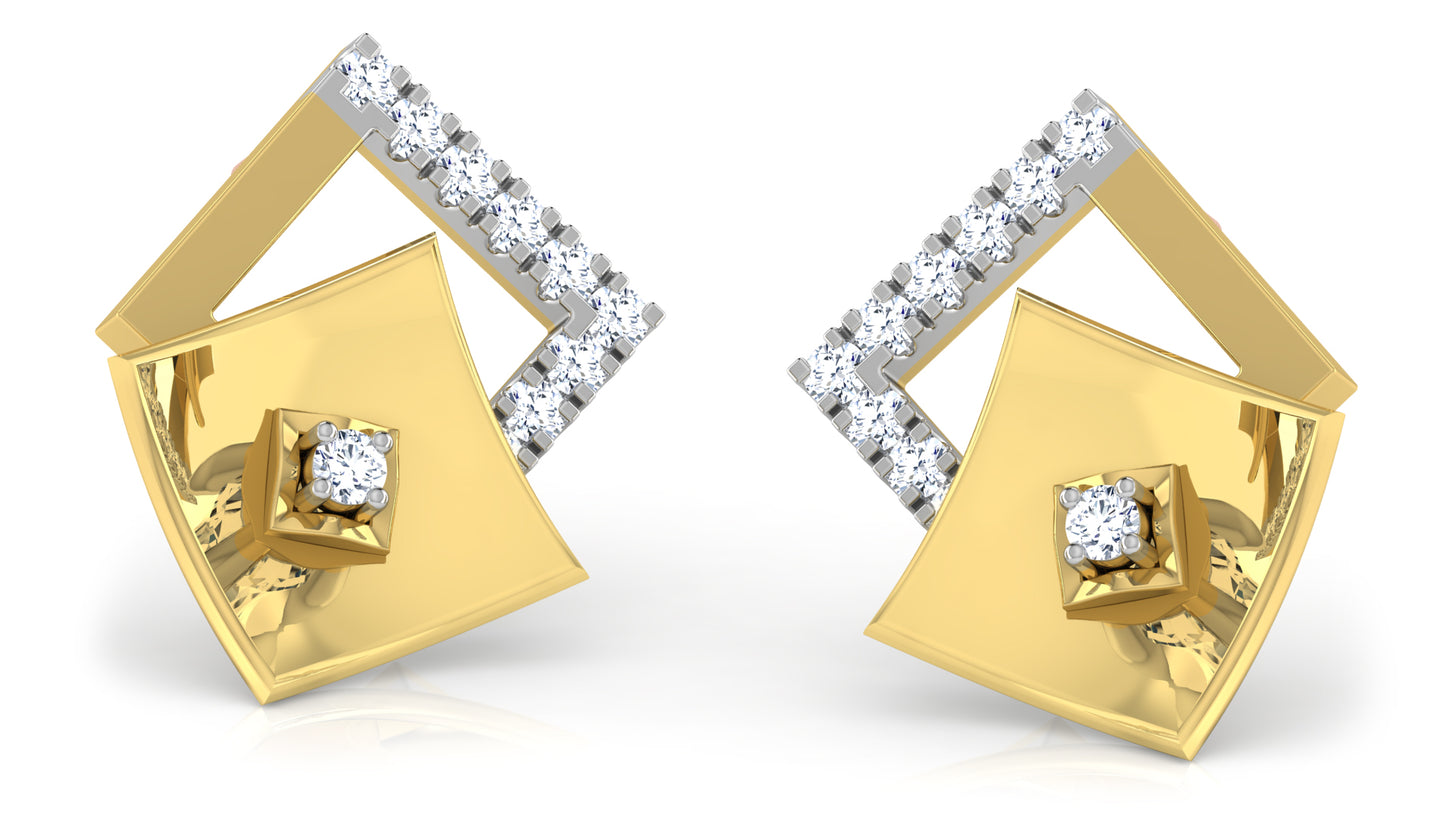 Elegant Layers Diamond Earrings