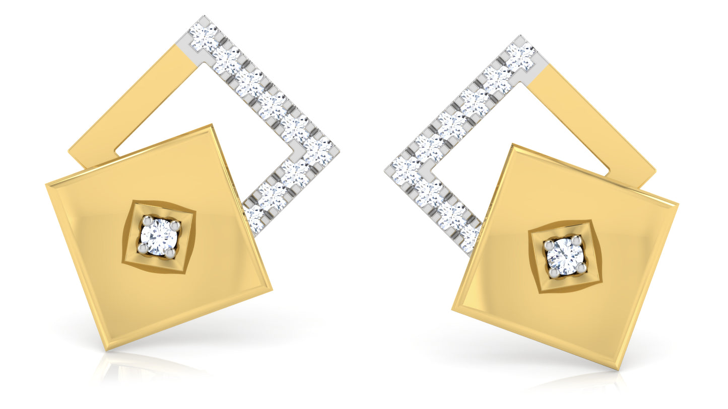 Elegant Layers Diamond Earrings