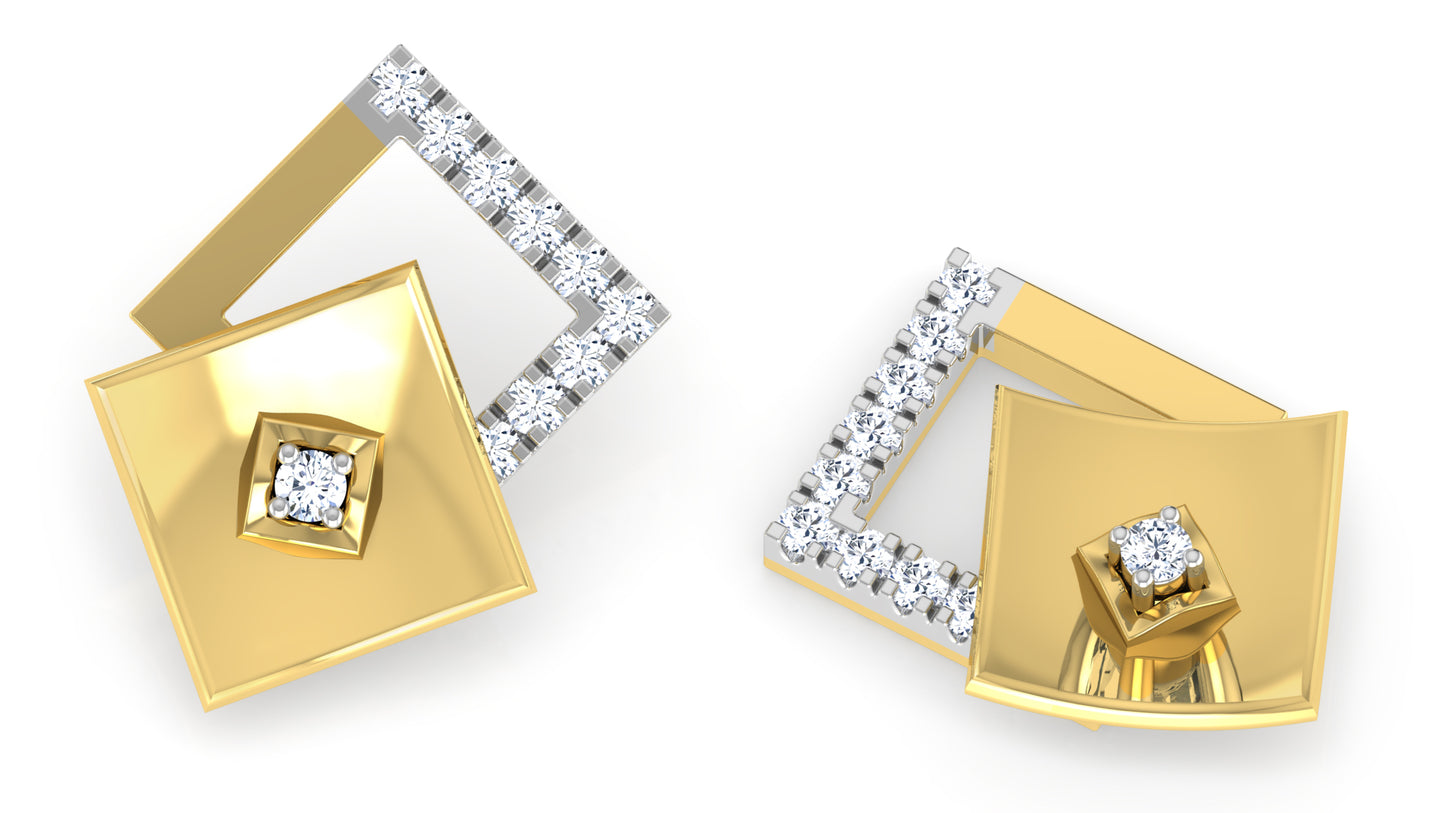 Elegant Layers Diamond Earrings