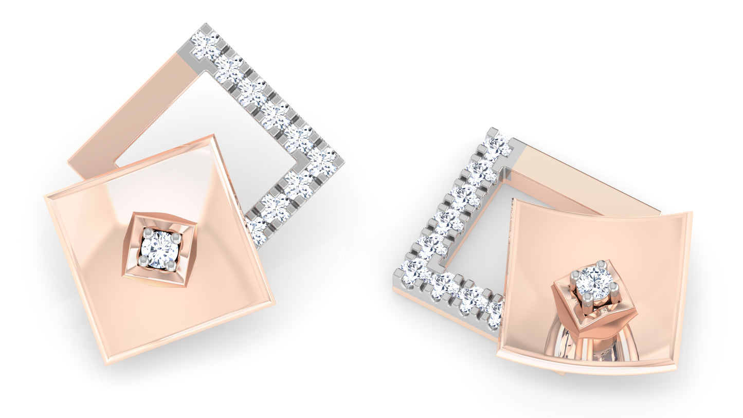 Elegant Layers Diamond Earrings