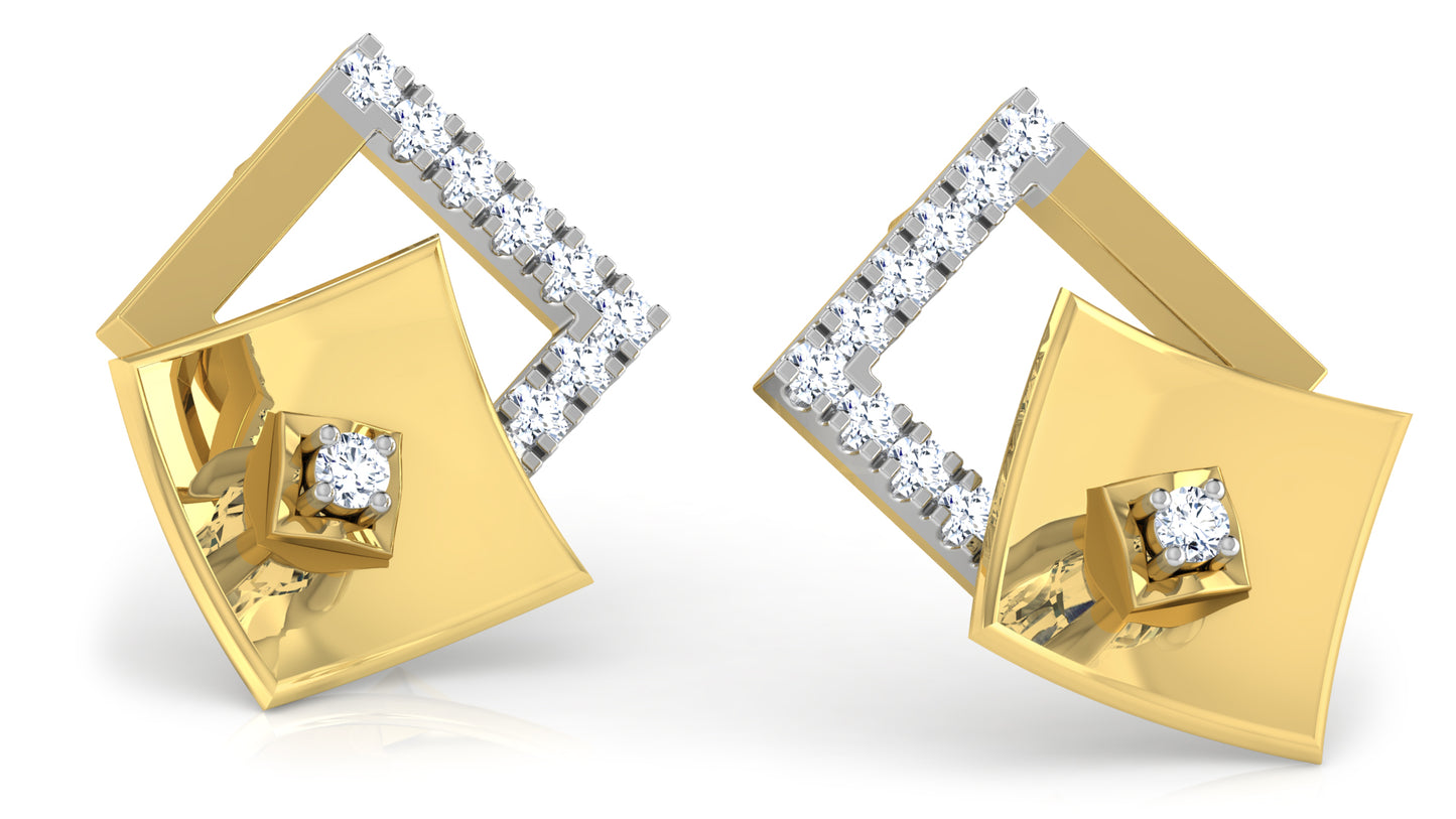 Elegant Layers Diamond Earrings