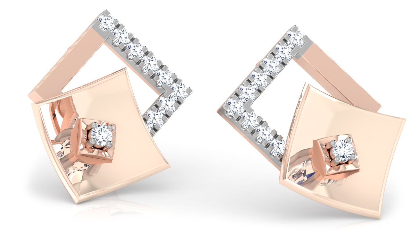 Elegant Layers Diamond Earrings