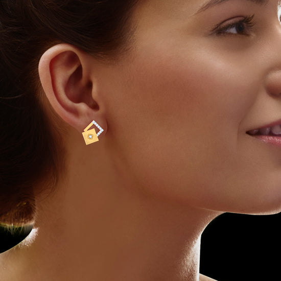 Elegant Layers Diamond Earrings