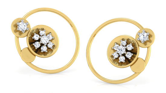 Flower Grace Diamond Earrings