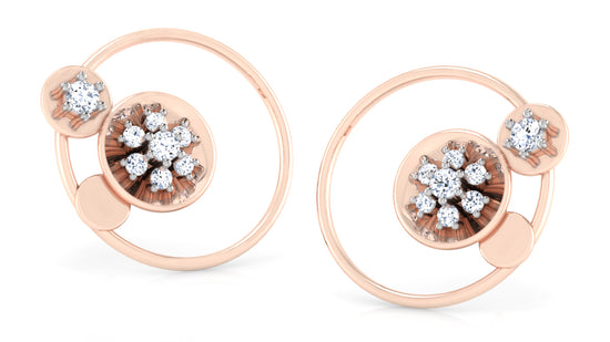 Flower Grace Diamond Earrings