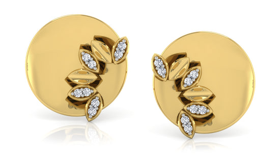 Goldmond Crown Diamond Earrings