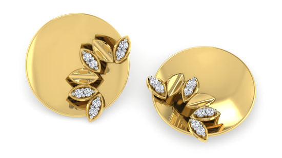 Goldmond Crown Diamond Earrings