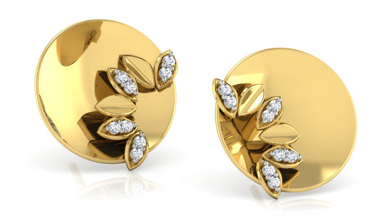 Goldmond Crown Diamond Earrings