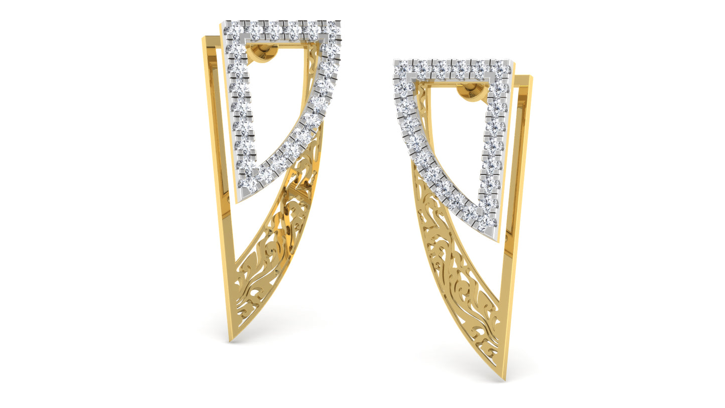 Sword Beauty Diamond Earrings