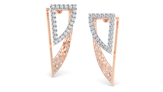 Sword Beauty Diamond Earrings