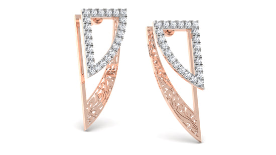 Sword Beauty Diamond Earrings