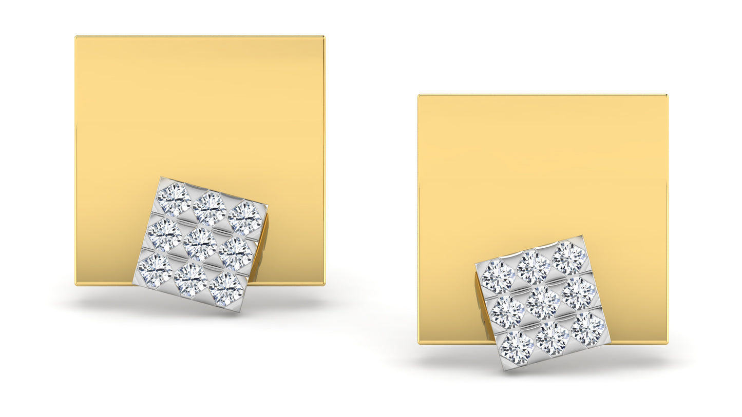 Shining Gallery Diamond Earrings