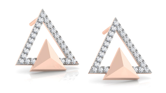 Triangular Ensemble Diamond Earrings