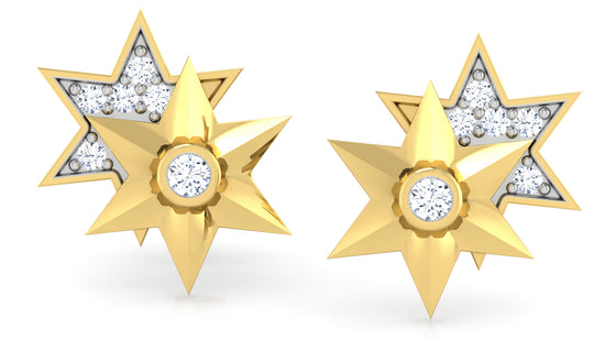 Starry Duo Diamond Earrings