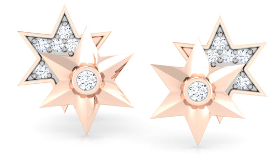 Starry Duo Diamond Earrings