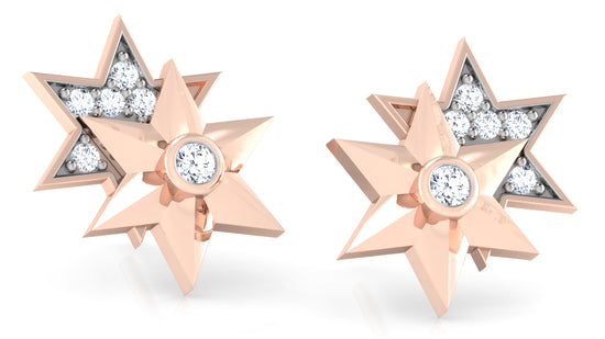 Starry Duo Diamond Earrings