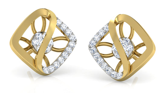 Gift Wrap Diamond Earrings