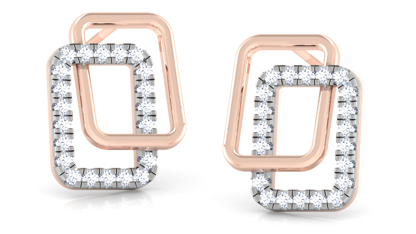 Diamonda Alternata Diamond Earrings