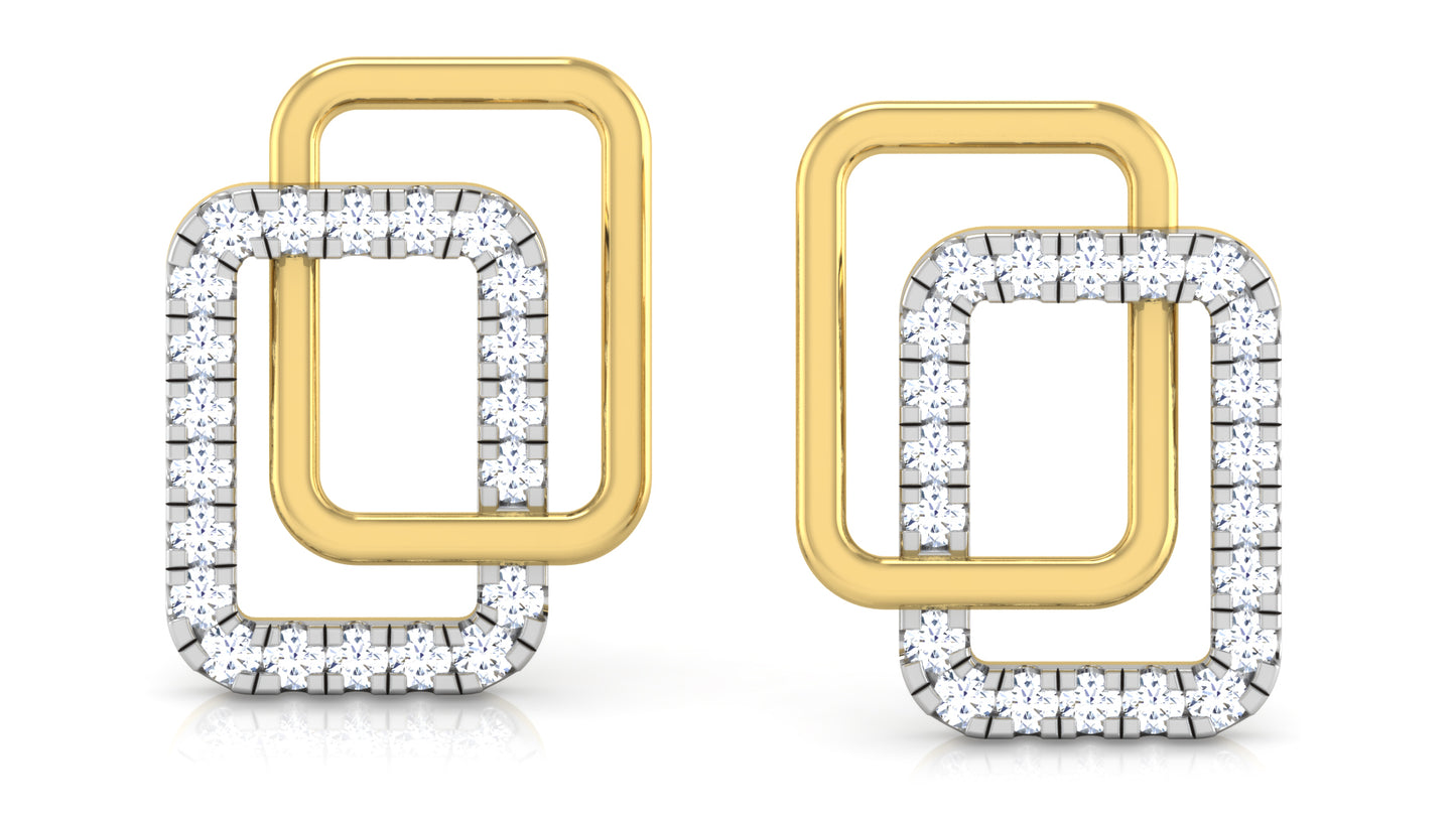 Diamonda Alternata Diamond Earrings