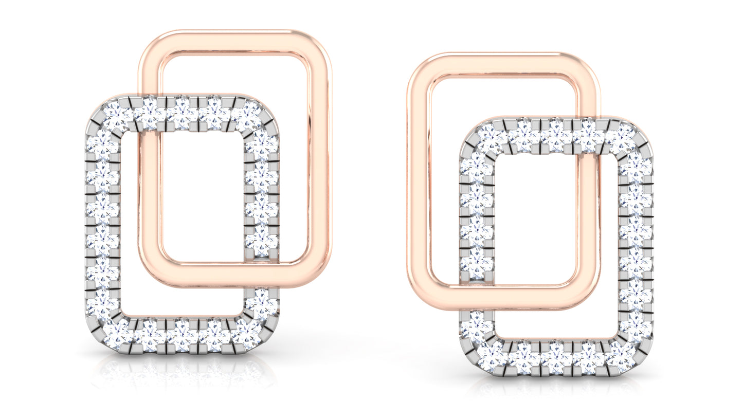 Diamonda Alternata Diamond Earrings