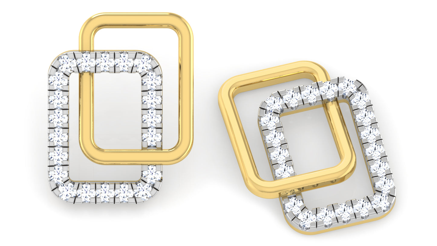 Diamonda Alternata Diamond Earrings