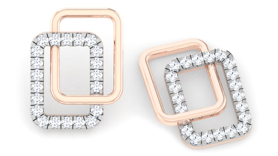 Diamonda Alternata Diamond Earrings