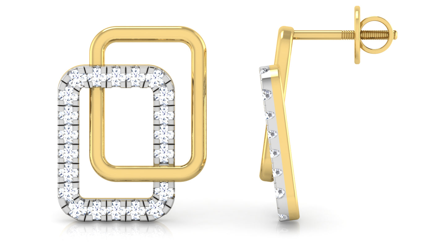 Diamonda Alternata Diamond Earrings