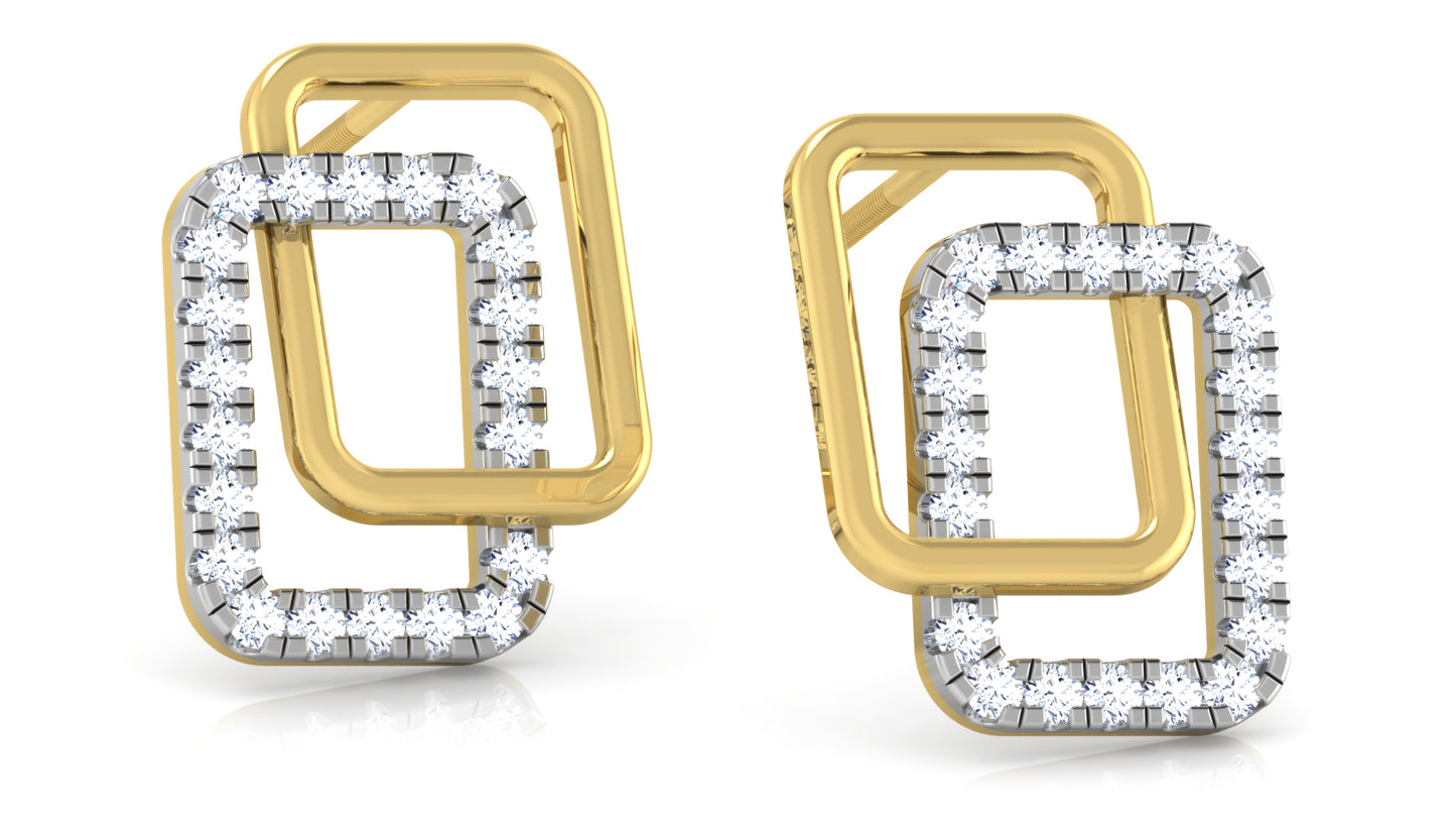 Diamonda Alternata Diamond Earrings