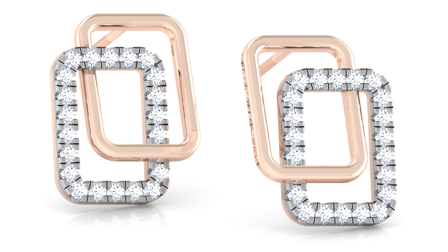 Diamonda Alternata Diamond Earrings