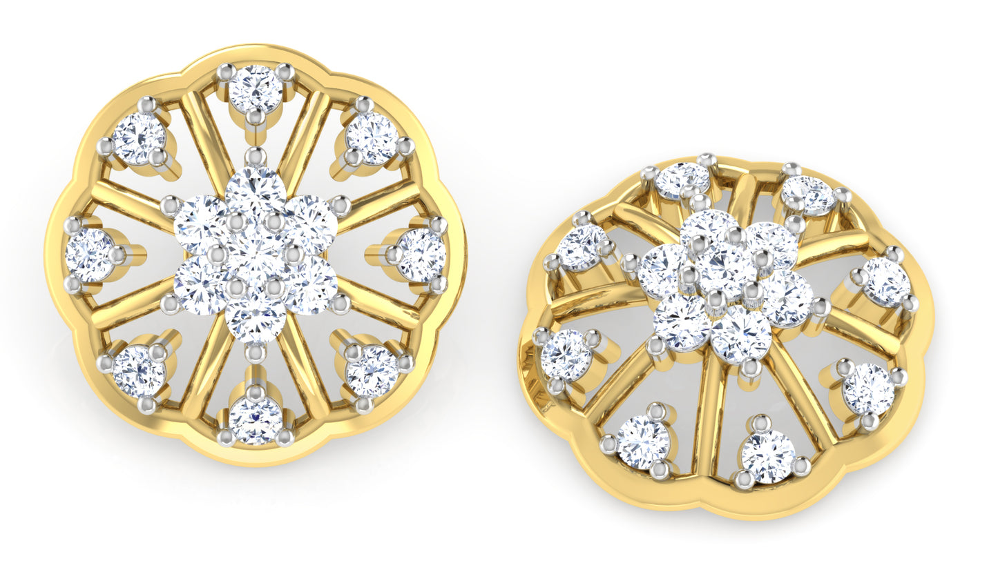 Flora Aura Diamond Earrings