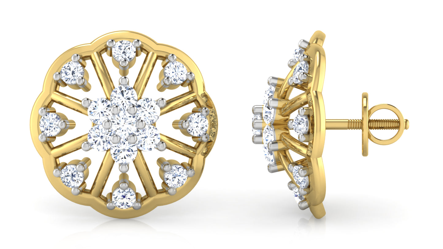 Flora Aura Diamond Earrings