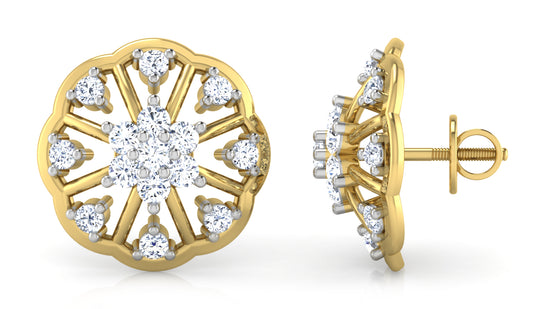 Flora Aura Diamond Earrings